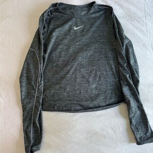 Nike Women's Charcoal Long Sleeve Tee
